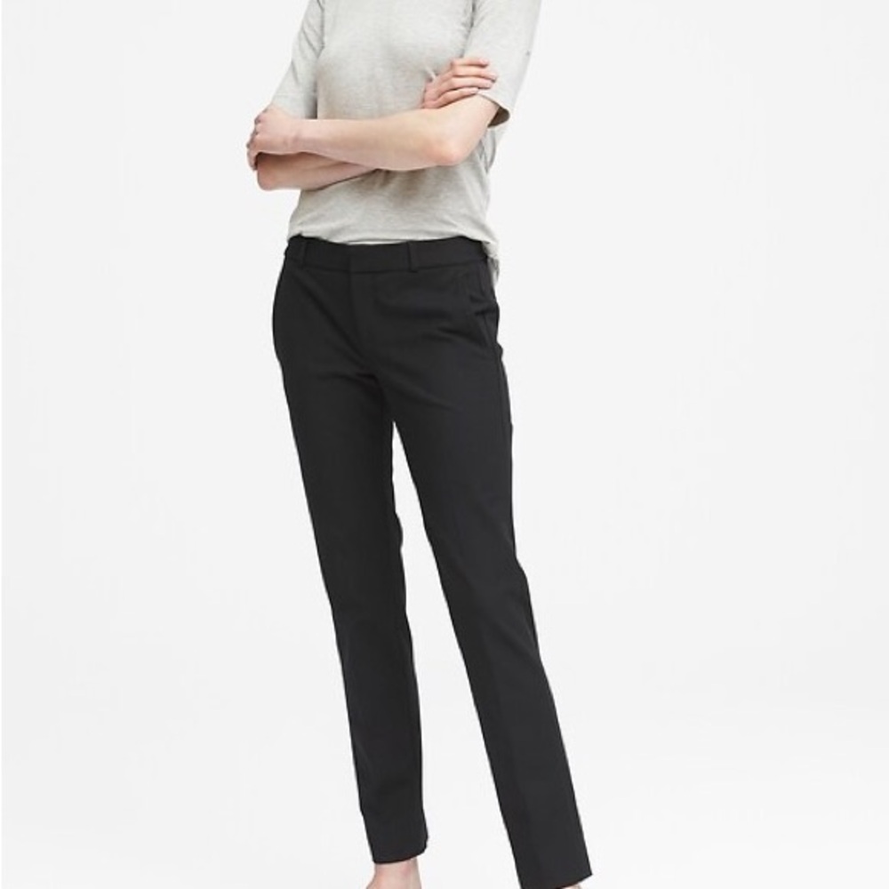 Banana Republic Black Slim Fit Ryan Pants